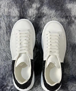 Luxurious trend casual white sneakers with thick soles and anti-slip properties, suitable for summer outdoor use and casual wear - Product Image 1