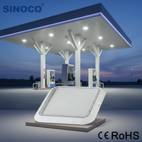Lumière de canopée à LED de haute qualité à prix d'usine, montée au plafond, IP65, pour station-service et station d'essence
