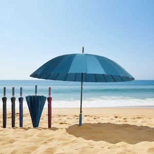 Personal Uv Doublecanopy Windproof Custom Golf Windproof Stick Straight Golf Fiberglass <b>Umbrella</b> for Travel - Product Image 1