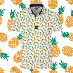 Équipe de plage imprimée all-over à séchage rapide personnalisée en gros pour polo pour hommes 100% polyester tricoté par sublimation - Product Image 1