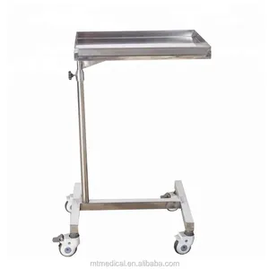 Mayo Table Hospital Crash Cart Medical Trolley 304 Stainless Steel surgical equipment medical patient transport trolley table