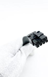 Cable de alimentación GPU de 8 pines a 6 + <span class=keywords><strong>2</strong></span> pines macho a macho PSU para fuente de alimentación Modular Seasonic ASUS Cable PCIE para Seasonic, 25 ''18awg - Product Image 3