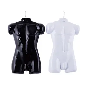 Male Plastic Half Body Mannequin Male Torso Mannequin Half Bust Mannequin