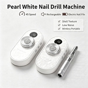 Rechargeable Portable <b>Nail</b> Drill Machine 45 Speed Adjustable Low Noise Vibration Bezel Shell Electric <b>Nail</b> File 4 Colors - Product Image 1