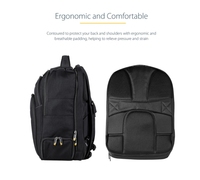 Sac à dos pour ordinateur portable professionnel 15.6 "ordinateur portable ergonomique Durable étui balistique accessoire amovible organisateur ordinateur portable/tablette