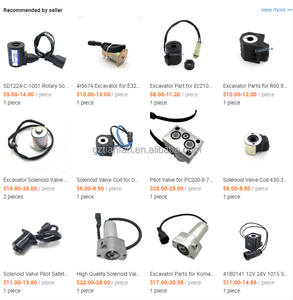 ملف صمام الملف اللولبي التجريبي 24 فولت لملحقات الحفار XE80 XE135 XE150 XE200 XE215 XE230 - Product Image 6