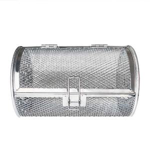 ตะแกรงย่างแบบหมุนได้เตาอบทำจากสเตนเลสสตีลเมล็ดถั่วลิสงเมล็ดแตงโมถั่วเกาลัดคั่วร้านขายเนื้อเครื่องมือและอุปกรณ์เสริม - Product Image 6