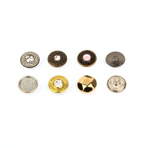 Bouton rivet en alliage de zinc, bouton métallique avec logo gravé, bouton pour veste en jean de 20 mm, bouton pour jean sur mesure - Product Image 2