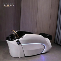 Chaise de lavage de cheveux électrique de luxe pour salon de beauté, vente chaude 2025, fauteuil de spa pour la tête, lit de massage, chaise de lavage de cheveux pour le spa de la tête