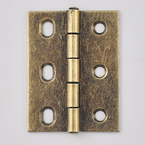 Bisagra de bronce antiguo de 50x38mm, rectangular de 6 orificios para cajas de madera, accesorio de ferretería para regalos y manualidades - Product Image 1
