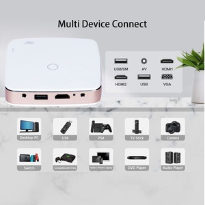 Android 1080P Mini <span class=keywords><strong>Micro</strong></span> DLP proiettore 2G altoparlante Stereo Home Theater batteria integrata 5G WiFi per il Mirroring del telefono compatibile 5G - Product Image 6
