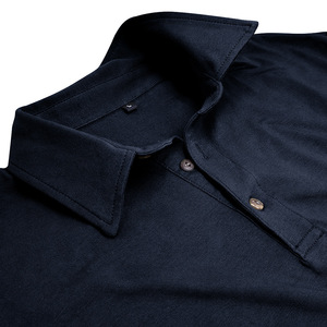Nueva Camisa <span class=keywords><strong>Polo</strong></span> de <span class=keywords><strong>Manga</strong></span> <span class=keywords><strong>Larga</strong></span> para <span class=keywords><strong>Hombre</strong></span>, de Algodón Puro, Cuello Solapa, Color Sólido, para Primavera - Product Image 4