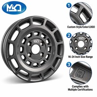 Velg Alloy Tempa MSD High Performance untuk Kendaraan Off-Road Cekung Krom 12000-Ton Forged 17 Inch 6x139.7 Pelek Roda Tempa