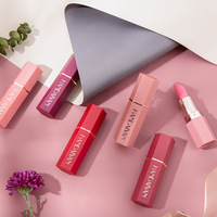 Offre Spéciale rouge à lèvres rouge brillant longue durée bavure soie-mat imperméable hydratant en forme de coeur conception personnalisée 6 couleurs