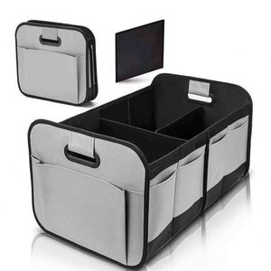 Organisateur de boîte de rangement Suv pliable en tissu Oxford de haute qualité pour coffre de voiture organisateur de coffre de voiture - Product Image 1