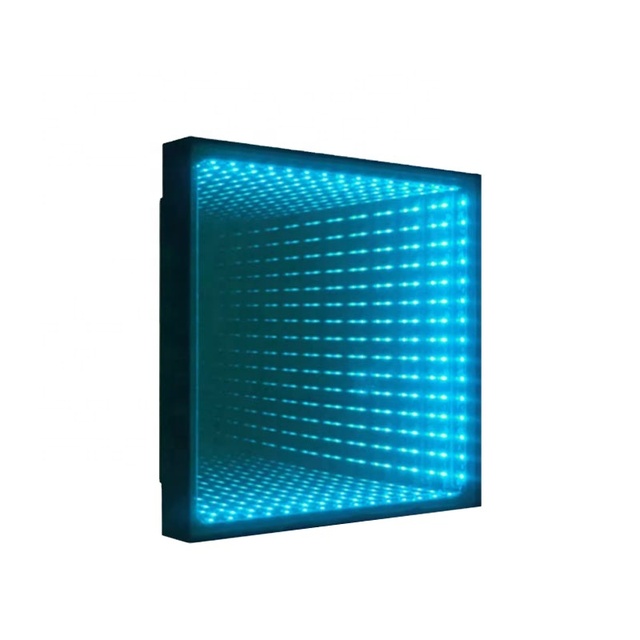 Wireless Magic 3D Abyss Mirror LED Matrix Light DMX Controlled Jumping Lattice Sensor Floor Tile IP65 Rated