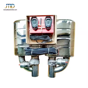 JTLD Универсальный 2,5 ''3'' из нержавеющей стали выхлопной трубы одна пара два глушителя вакуумный клапан с контроллером Пневматический Глушитель - Product Image 4