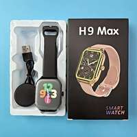 Montre connectée H9 MAX, montre intelligente, moniteur d'oxygène sanguin, suivi du sommeil, tracker de fitness, montre connectée pour hommes