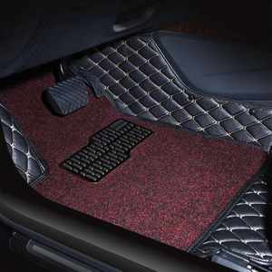 Tapis de sol de voiture en cuir bicolore de haute qualité pour Ford, <span class=keywords><strong>Tesla</strong></span>, Audi, Jaguar, Mercedes EQE, Highlander, Benz - Product Image 4