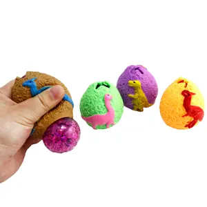 Jouet anti-stress en forme d'œuf <span class=keywords><strong>de</strong></span> dinosaure en TPR pour garçons et filles, certifié EN71, à partir <span class=keywords><strong>de</strong></span> 5 ans, multicolore - Product Image 2