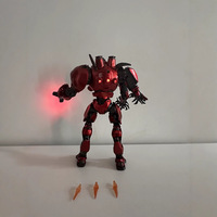 Edisi Baru 2025 untuk Mecha Plating Storm Red Luminous Edition PVC Joint Movable Robot Toy