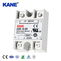 Relais statique SSR-10DA DC-AC 10A 4-32VDC 24-480VAC à détection de traversée de zéro monophasé pour contrôle de chauffage industriel CE RoHS LVD