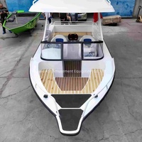 Yate de Vela Usado Pequeño y Económico de China, Yate Flotante de Lujo para Alta Mar en Venta, Catamarán Deportivo de Aluminio de Lujo con Techo Rígido