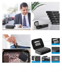 Nouvelle boîte à pilules en plastique colorée résistante à l'humidité, boîte de rangement hebdomadaire pour comprimés, fermeture à glissière, logo personnalisé, cadeau promotionnel - Product Image 6