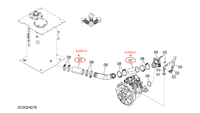 Pièces détachées d'excavateur d'origine 4348414 Tuyau d'aspiration en caoutchouc pour HITACHI ZX200 ZX200-5G