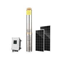 Panneaux solaires DC complets et pompe à eau solaire submersible pour l'irrigation des fermes, pompe pour puits profond