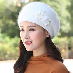 หมวกไหมพรมขนกระต่ายสไตล์ใหม่สำหรับผู้หญิง แฟชั่นเกาหลี น่ารัก ทรงบั๊มพ์ หมวกไหมพรมขนสัตว์ - Product Image 3