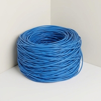 Cable de Red Ethernet Cat 6 UTP 23AWG de Cobre Sólido, Rollo de 305m (1000 pies), Caja de Extracción, para Interiores y Exteriores, con Cubierta de PVC
