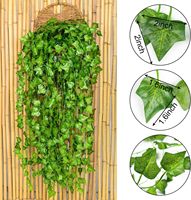 Guirlande artificielle en rotin, plante artificielle en canne, fournitures de décoration de mariage, décoration intérieure, guirlande suspendue pour jardin, mur, intérieur, extérieur