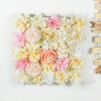 Nouveau grand mur de fleurs artificielles debout pour mariage et Thanksgiving avec des roses et des hortensias artificiels