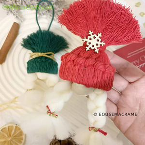 วัสดุแบบทำมือของ Rame Boho อุปกรณ์ตกแต่งรูปนางฟ้าของตกแต่งต้นคริสต์มาสแบบแขวน - Product Image 3