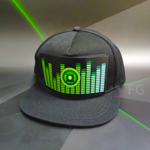 Cổ Phiếu Thiết Kế Khác Nhau El Light Up Âm Thanh Phát Sáng Kích Hoạt Nhấp Nháy Đảng Cap Với Led Light - Product Image 3