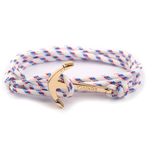 สร้อยข้อมือถักเชือกพาราคอร์ดหลายชั้นพร้อมจี้สมอเรือสไตล์ไวกิ้งสำหรับผู้ชาย เป็นของขวัญ - Product Image 4