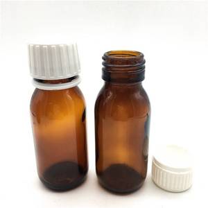 Bán Sỉ 30Ml 60Ml <span class=keywords><strong>100Ml</strong></span> 125Ml 150Ml 200Ml 250Ml 300Ml 500Ml Chai Thủy Tinh Màu Hổ Phách Chai Xi-rô DIN28mm - Product Image 6