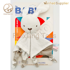 Fornitura di fabbrica all'ingrosso punto imbottito acquisto di peluche animale coperta di sicurezza per bambini amore coperta morbida per bambini giocattoli comfort per bambini - Product Image 4