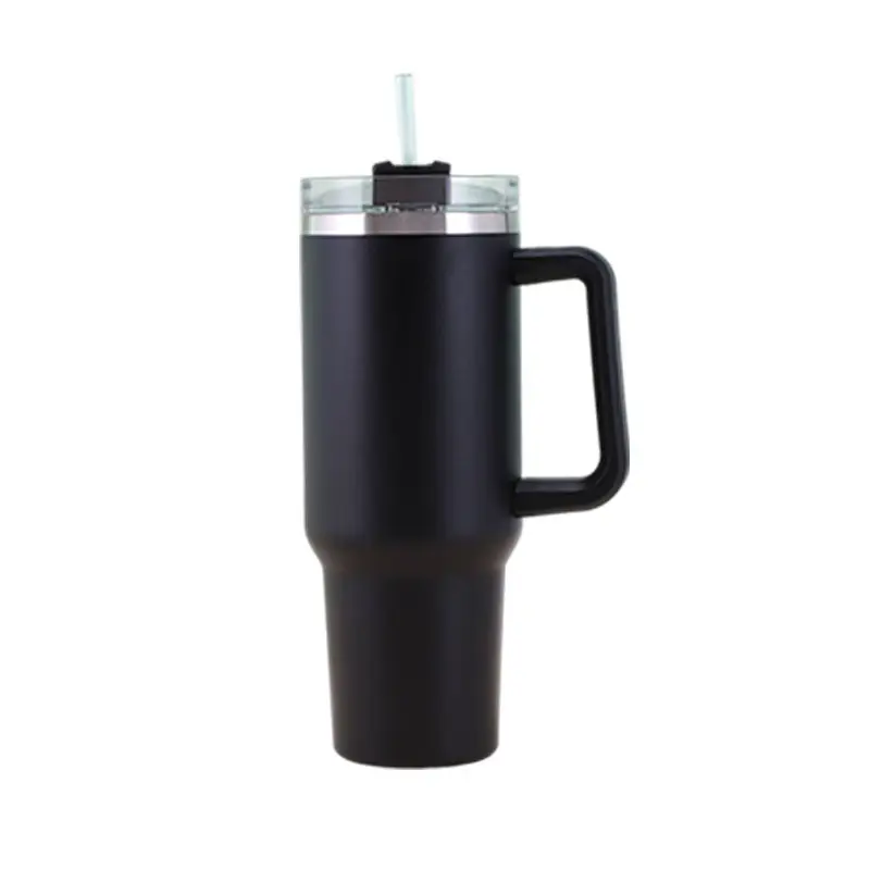 40oz Tumbler rò rỉ bằng chứng chân không cách nhiệt đôi tường thép không gỉ cup với 2-in-1 vít nắp Jug với xử lý và rơm