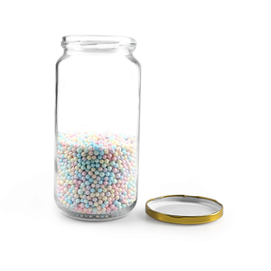 Frascos y contenedores de vidrio de boca ancha para almacenamiento de 980ml, 1000ml, 32oz, alimentos con tapa hermética de almeja - Product Image 3