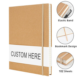 Mini-agenda scolaire A5 personnalisé, relié par fil, élégant, en papier kraft, couverture rigide, ligné, durable, 100 feuilles - Product Image 4