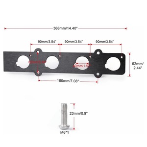 Auso-Racing Coil <b>Plug</b> Adapter Pad For Honda Acura Civic B16 B18 Aluminum Alloy Black - Product Image 3