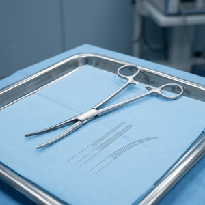Pinza Hemostática Recta <span class=keywords><strong>Kelly</strong></span> de 18 cm, Pinza Quirúrgica para Cirugía General, Certificación CE Clase I, Instrumento Manual - Product Image 4