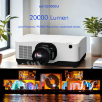 Projecteur laser extérieur SMX 20000 lumens 3LCD, haute luminosité, écran de projection manuel, prend en charge la cartographie 4K 3D