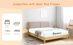 <span class=keywords><strong>Matelas</strong></span> en mousse à mémoire de forme pour lit king size, base renforcée haute <span class=keywords><strong>densité</strong></span>, durable, stabilité à long terme - Product Image 4