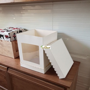 Sunshine Hot Sales Cake <b>Boxes</b> 10 12 14 Inches, Wedding Cake Box with Lid and Base, Customised Easy to Open Tall Cake Box - Product Image 4