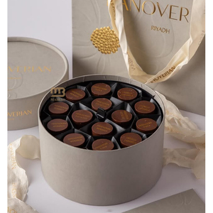 Sang Trọng Sô Cô La Ngọt Ngào Bao Bì Hộp Biểu Tượng Tùy Chỉnh In Ấn Hình Trụ Sô Cô La Hộp Bánh Ngọt Bánh Cookie Món Tráng Miệng Hộp Quà Tặng - Product Image 5