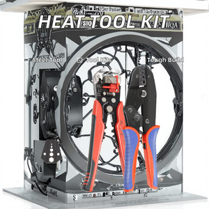 Kit <span class=keywords><strong>d</strong></span>'outils à main en acier inoxydable coupeur de chauffage de l'<span class=keywords><strong>eau</strong></span> pince à sertir à cliquet ensemble OEM personnalisé pour thermorétractable - Product Image 3