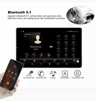 Lecteur DVD de voiture Android 2 Din de 13 pouces avec écran OLED, GPS, lecteur MP4, lecteur de musique, radio tactile portable, fabriqué par un fabricant professionnel